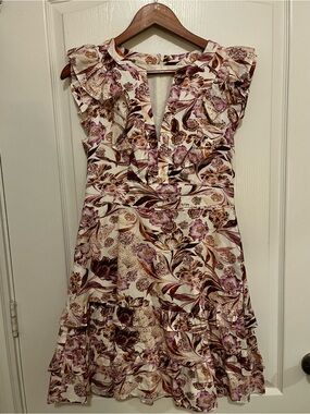 Floral Eliza J Cream Dress